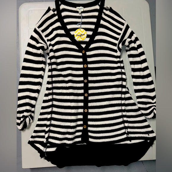 Striped knit cardigan - Picture 1 of 3